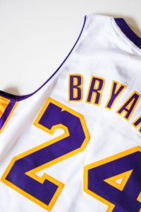 White, Purple and Gold Kobe Bryant Lakers Jersey
