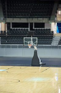 empty basketball arena