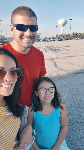 Our first family selfie in Wentzville, Missouri