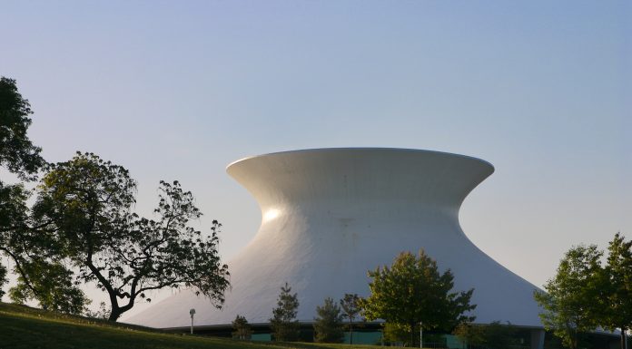The the dome of the planetarium at the St. Louis Science Center