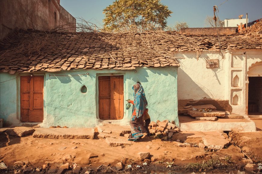 a home in a rural village in India
