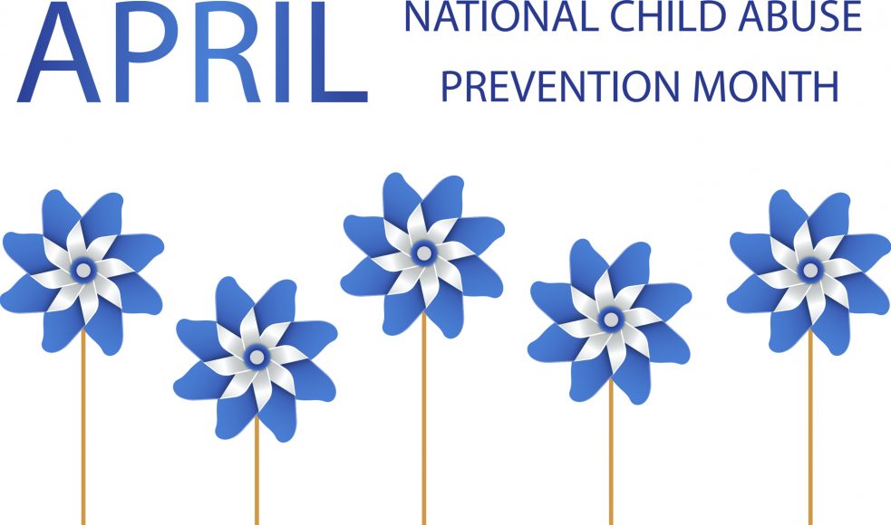 banner saying national child abuse prevention month