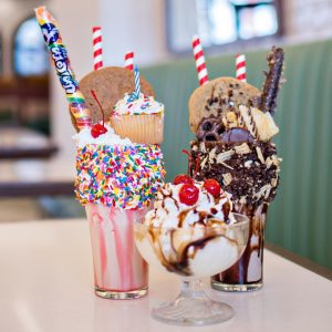 sundaes at The Soda Fountain at Union Station