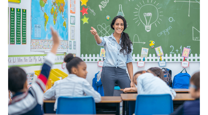 teachers in a classroom