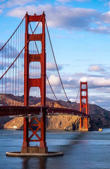 the Golden Gate Bridge in San Francisco