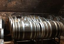Barrels in a Hermann Winery