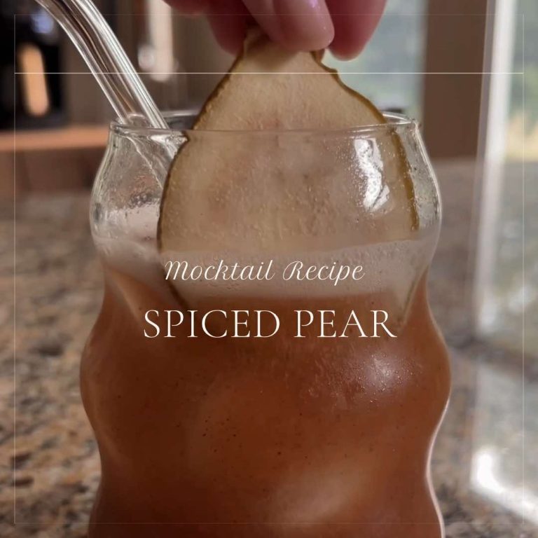 Spiced Pear Mocktail: Fall in a Cup!