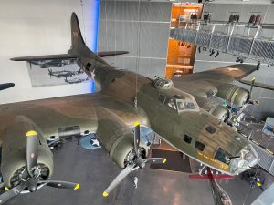 Planes from the catwalk at the National WWII Museum.