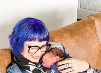 Radical Self-Love for Moms in Every Season Grandma holding first grandchild