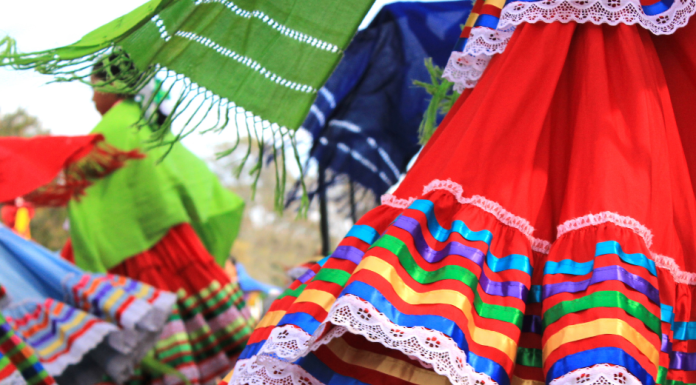 Celebrating Culture Through My Son’s Eyes: Hispanic Heritage Month in St. Louis Hispanic skirts flowing during a dance