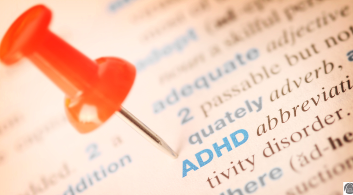 If Not ADHD, Then What? a dictionary page with words and definitions, and the word ADHD has a push pin next to it to highlight it